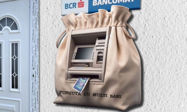BCR Iaşi montează ATM-ul 'Punguţa cu mulţi bani' pe Boj Dè Ukah® lui Creangă.
