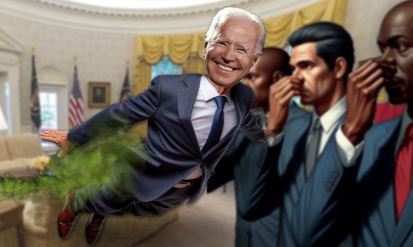 Joe Biden s-a bronzat cu urme de vulturi.