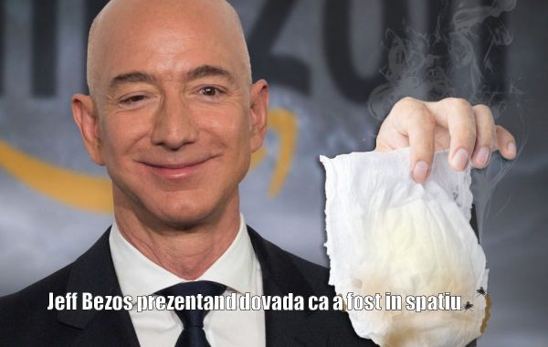 Jeff Bezos a prezentat dovada c-a fost în spaţiu.