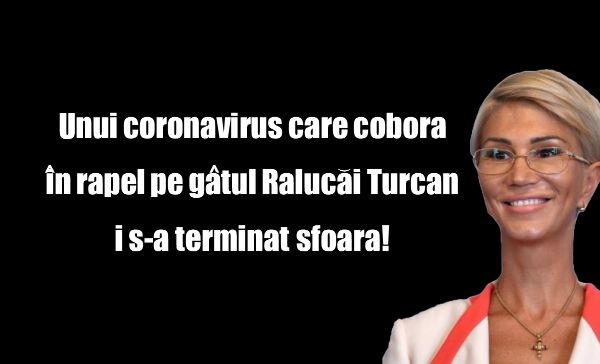 Raluca Turcan este imună la coronavirus.