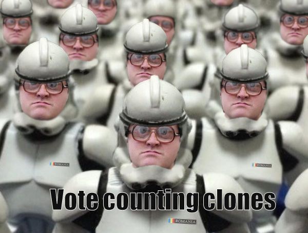 Guvernul pregăteşte o armată de clone pentru numărat voturi.