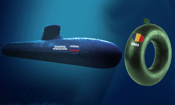 Informaţie: Incident în această dimineaţă pe râul Someş. Un submarin rusesc care fura informaţii s-a ciocnit cu un ONG olandez care modifica informaţii.